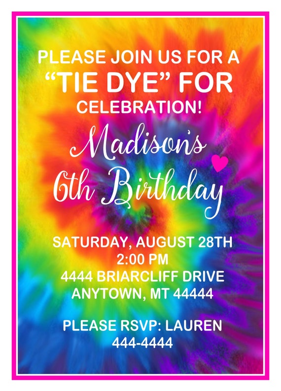 tie-dye-invitations-tie-dye-birthday-party-tie-dye-party-etsy