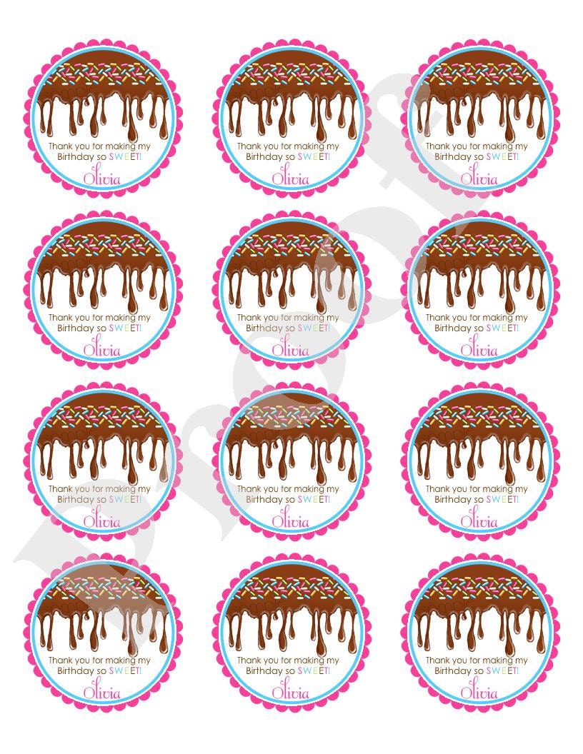 Chocolate Candy Stickers Chocolate Ooey Gooey Chocolate Etsy