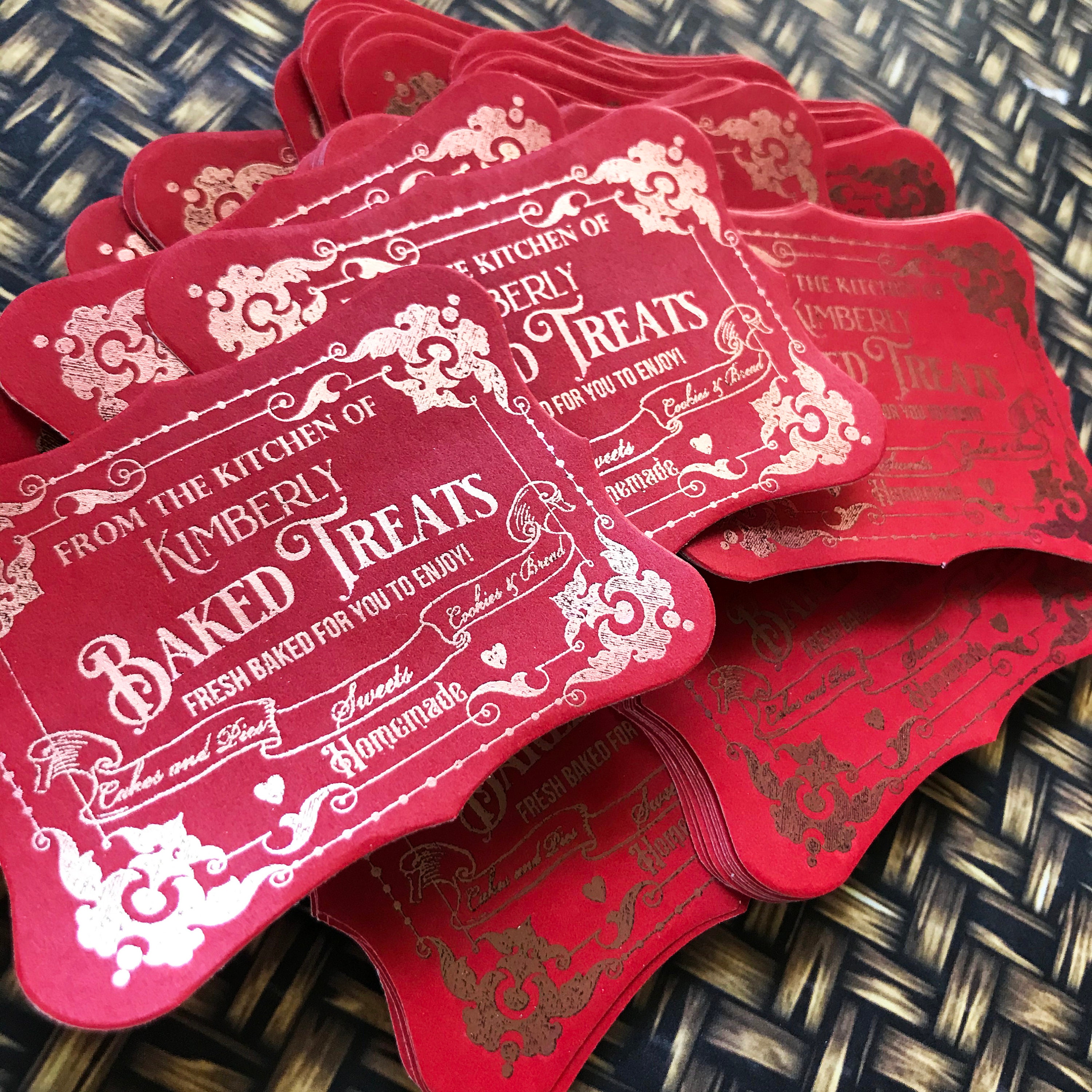 Baking Stickers - Baking Labels - Personalized Baking Stickers - Fancy ...