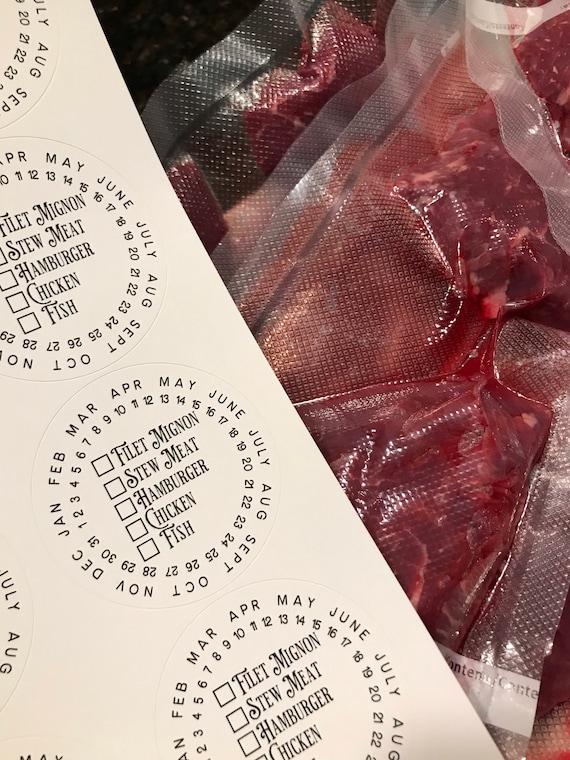 Etiquetas de congelador IMPERMEABLES Etiquetas de carne Etiquetas de  alimentos de congelador Etiquetas de embalaje gratis Pegatinas de embalaje  de carne -  México