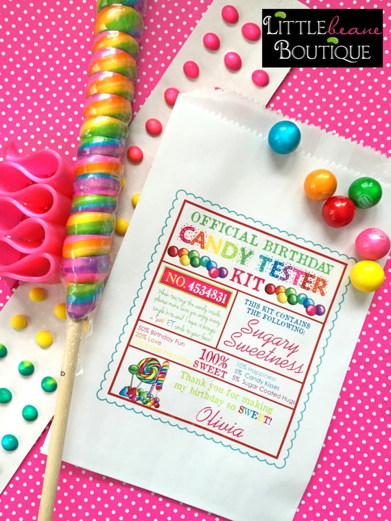 candy favor bags candy party bags favor bagscandy tester etsy