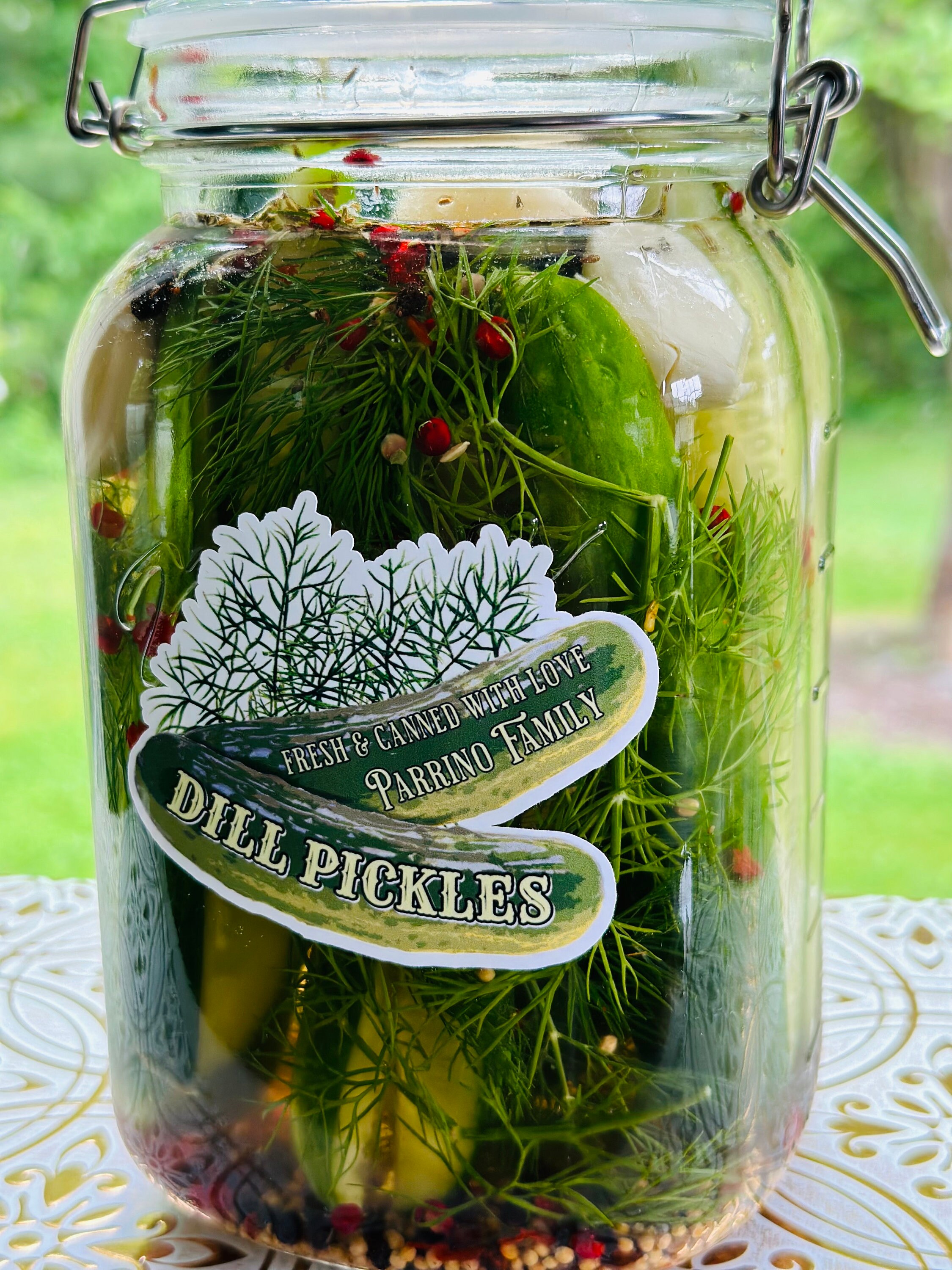 Custom Pickle Labels Waterproof Pickle Jar Labels, Custom Mason Jar Vegetable Canning ...