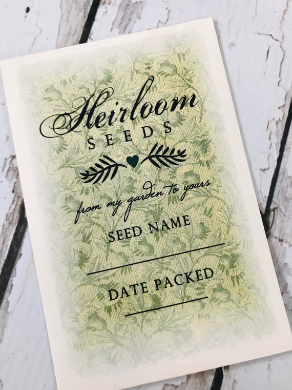Personalized Seed Packets - Homegrown Seed Packets - Gardener Gifts - Custom seed packets - From the garden of - Floral Seed packets Il_570xn