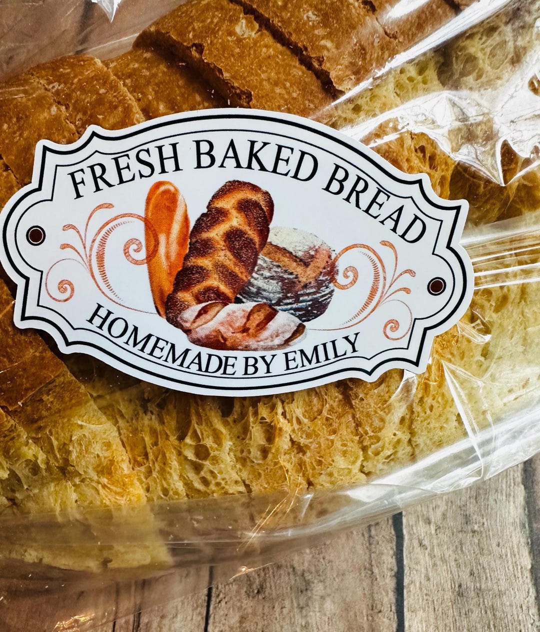 Personalized Bread Stickers, Homemade Bread Labels, Sourdough Bread ...