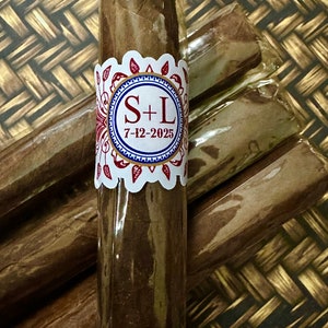 Custom Cigar Labels, Wedding Cigar Bands, Birthday Cigar Labels, Monogram Cigar Labels, Personalized Cigar Bands, custom colors