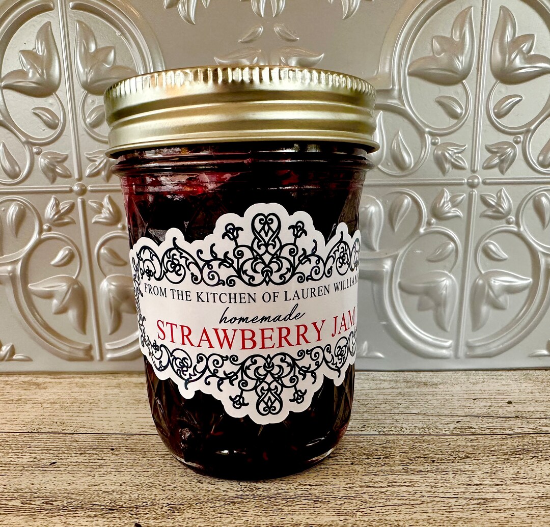 Canning Labels Homemade Jam Labels Personalized Jar Labels Kitchen Stickers Custom Jam Labels