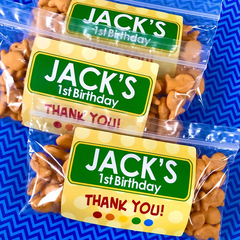 Kids Favor Bag Stickers Birthday Treat Bag Stickers Candy Etsy