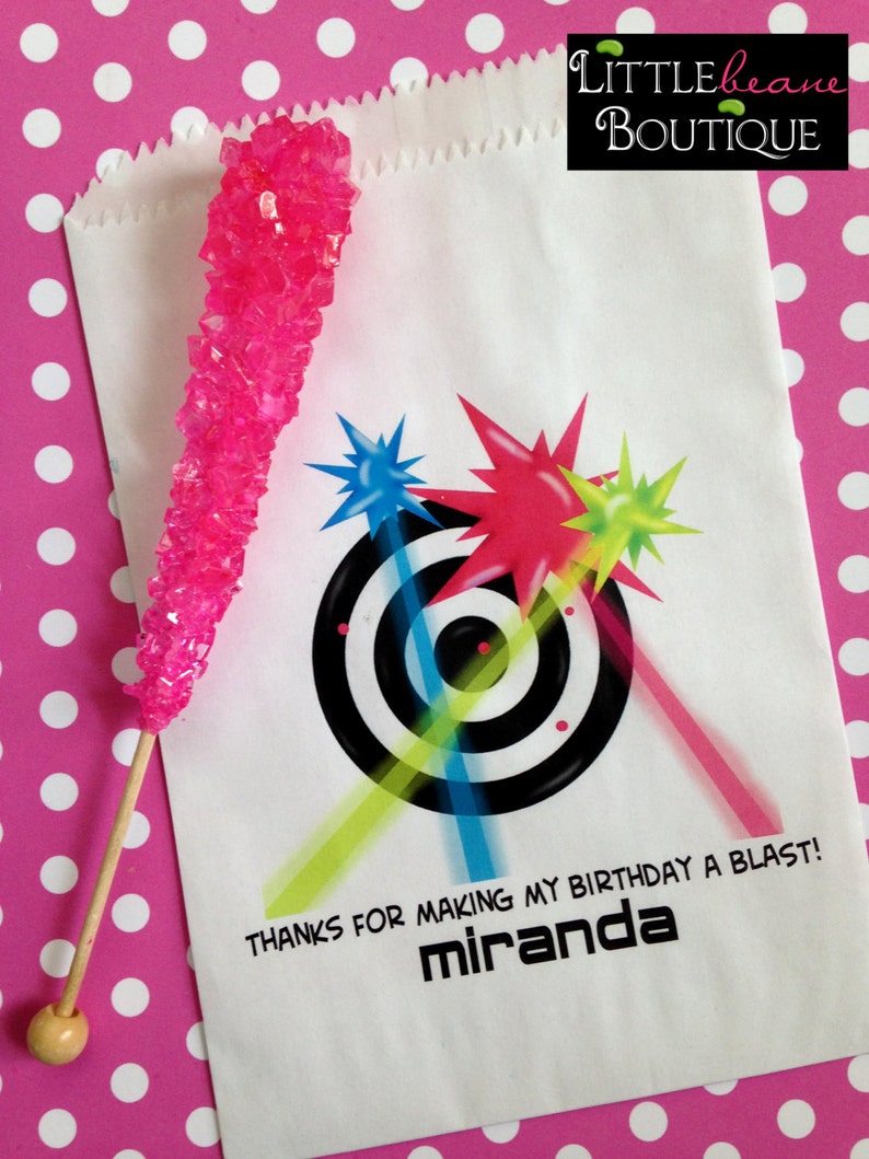 Laser Tag Favor Bags Laser Tag Birthday Party Laser Tag Etsy