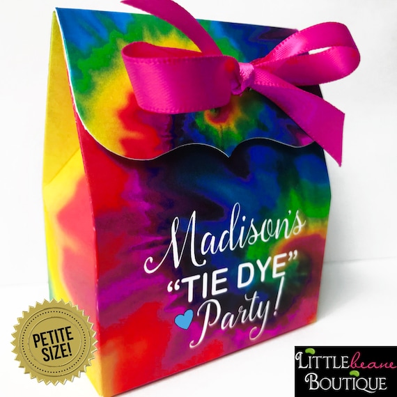 Tie Dye Party Petite Tie Dye Favor Boxes Tie Dye Birthday Party