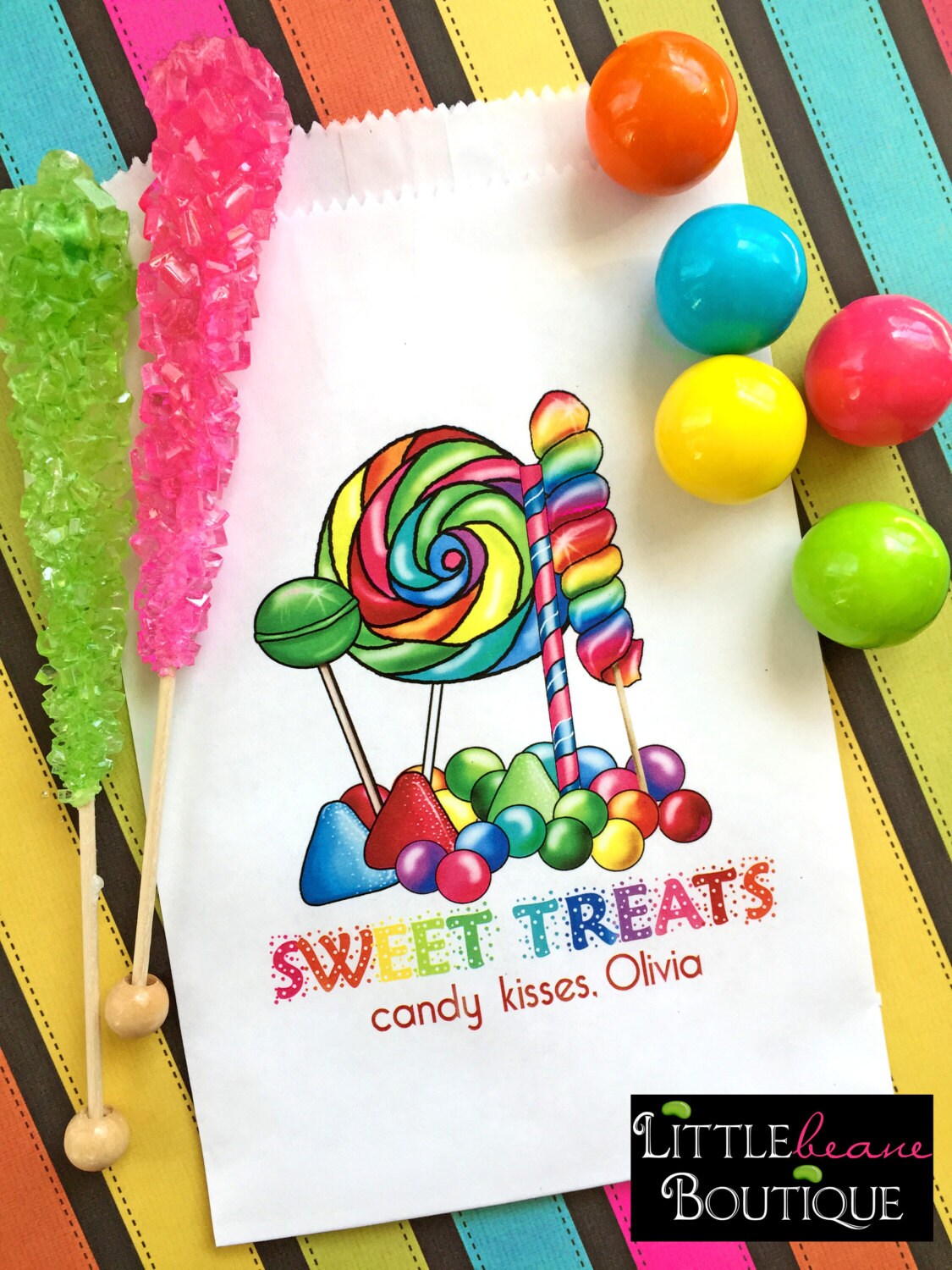 Personalized Candy Bags Candy Treat bagsSweet treatsFavor Etsy