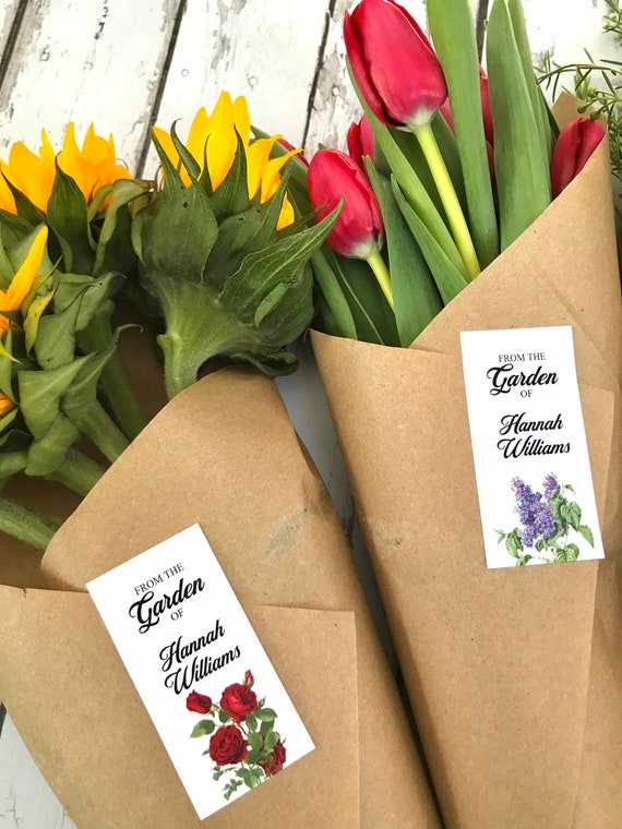 Garden Labels - Herb Labels - From the garden of - Seed Packet Labels