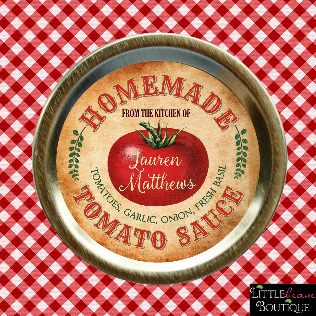 Homemade Tomato Sauce Labels, Pasta Sauce Labels, Pasta Sauce Canning Labels, Tomato Sauce Mason