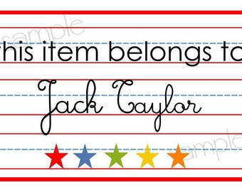 Printable Back to School Stickers, DIY, Print yourself, Labels, Teacher, children, boys school supplies labels, kids back to school labels