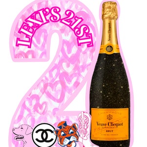 Custom 21st Birthday Sign (PDF FILE)