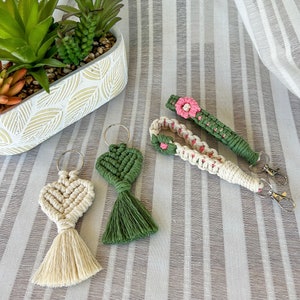 Macrame key chains