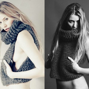 PDF Crochet pattern- Miner's Vest - women's sweater vest pattern