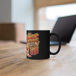 Taza negra (11 oz, 15 oz) imagen 8