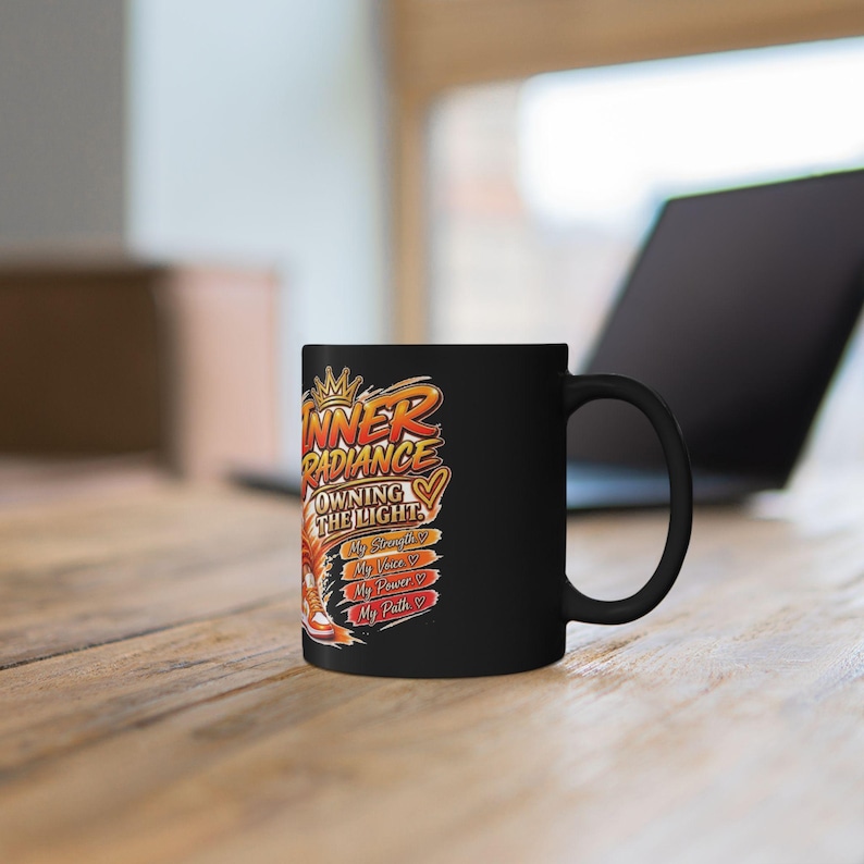 Taza negra (11 oz, 15 oz) imagen 8