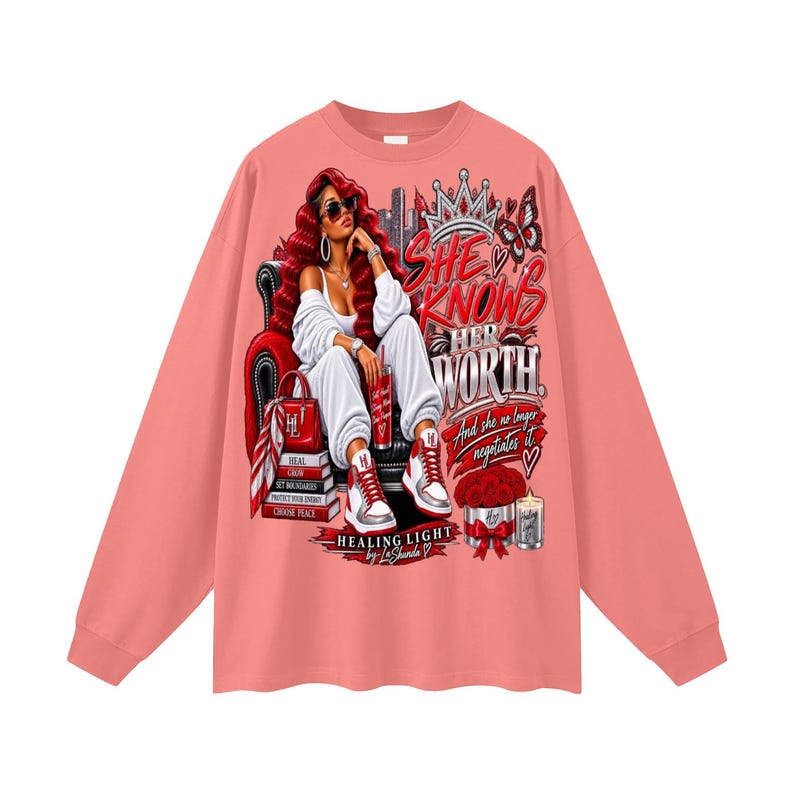 Oversized Unisex Long Sleeve T-Shirt image 17