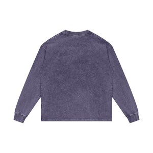 Acid Wash Oversize Long Sleeve T-Shirt image 6