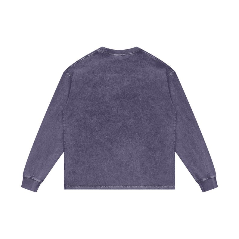 Acid Wash Oversize Long Sleeve T-Shirt image 6
