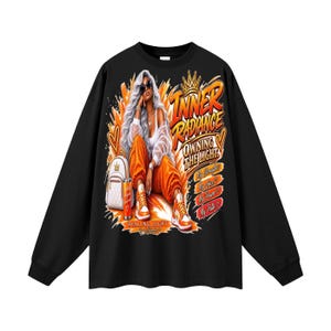 Oversized Unisex Long Sleeve T-Shirt image 1