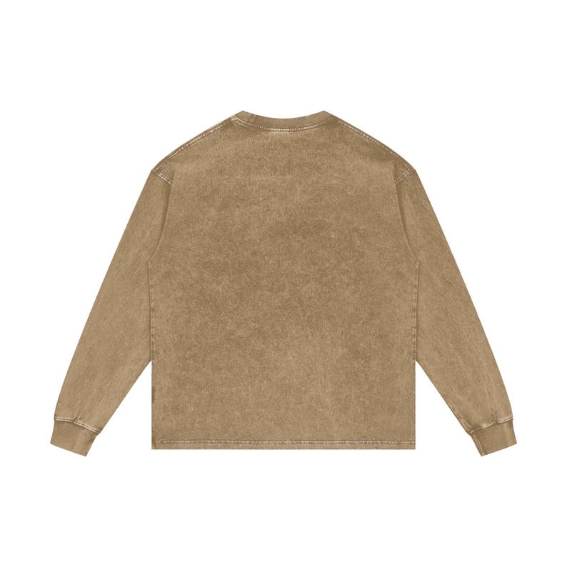 Acid Wash Oversize Long Sleeve T-Shirt image 10