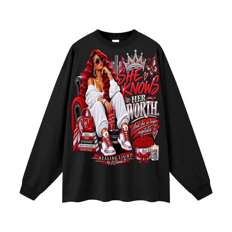 Oversized Unisex Long Sleeve T-Shirt image 3