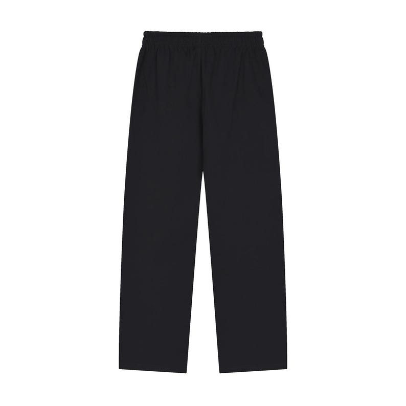 Solid Color Straight-Leg Sweatpants image 2