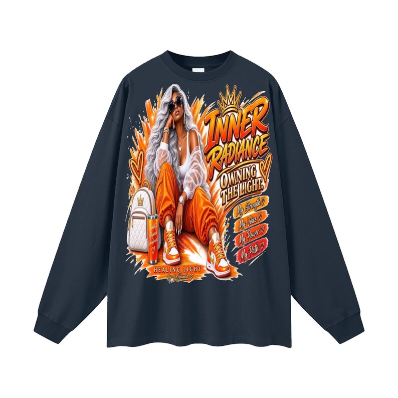 Oversized Unisex Long Sleeve T-Shirt image 17