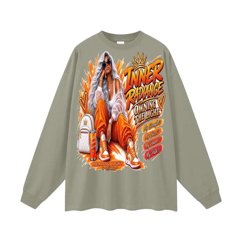 Oversized Unisex Long Sleeve T-Shirt image 15