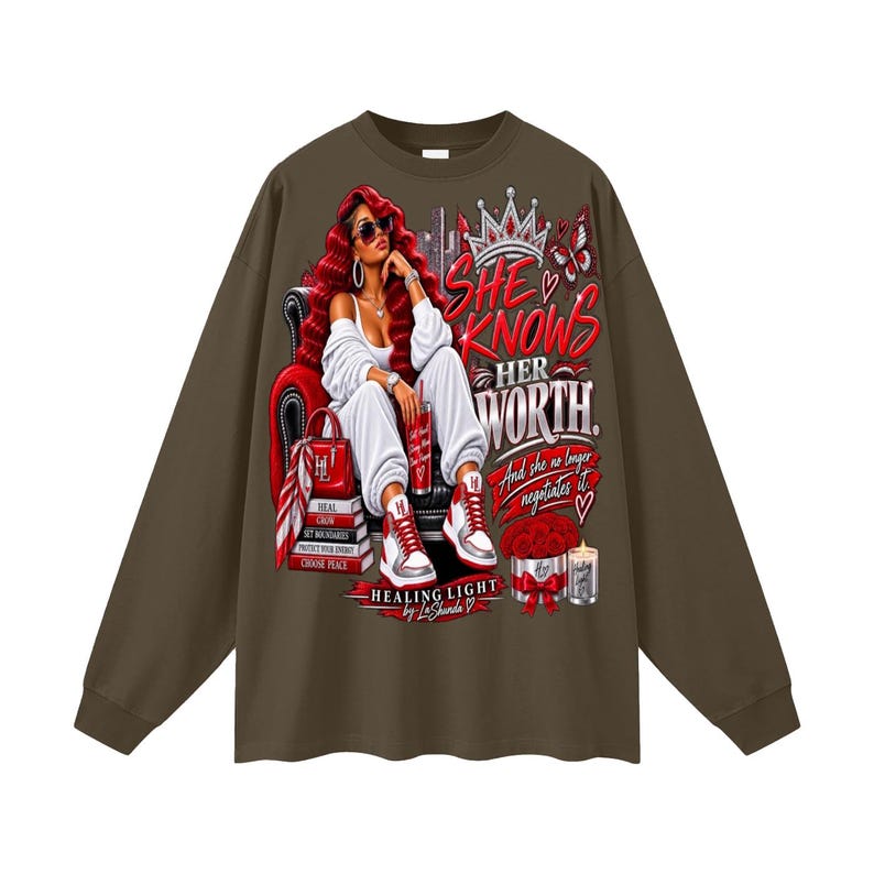 Oversized Unisex Long Sleeve T-Shirt image 19