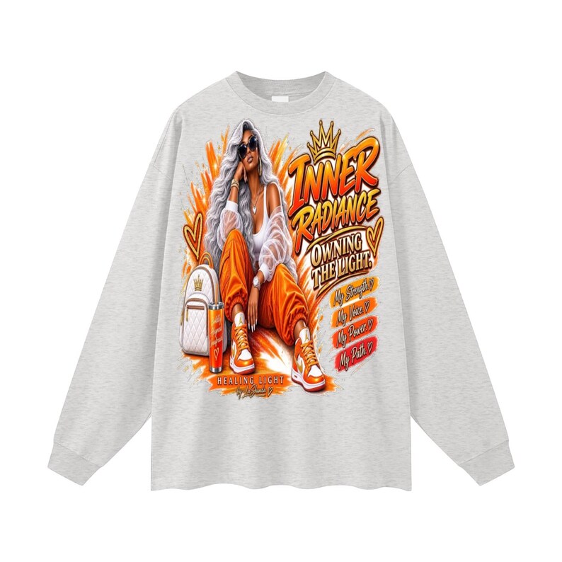 Oversized Unisex Long Sleeve T-Shirt image 5