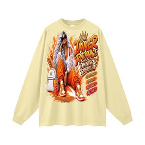 Oversized Unisex Long Sleeve T-Shirt image 11