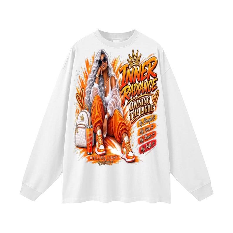 Oversized Unisex Long Sleeve T-Shirt image 3