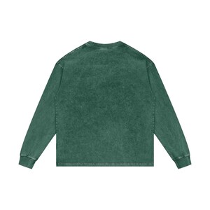 Acid Wash Oversize Long Sleeve T-Shirt image 4
