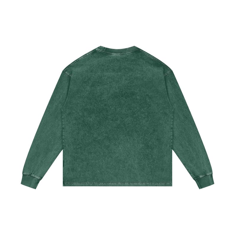 Acid Wash Oversize Long Sleeve T-Shirt image 4