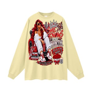 Oversized Unisex Long Sleeve T-Shirt image 11