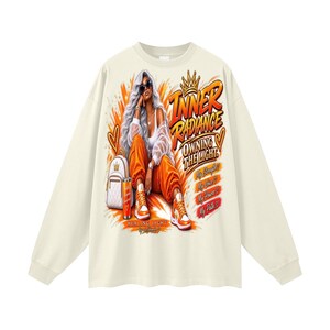 Oversized Unisex Long Sleeve T-Shirt image 9