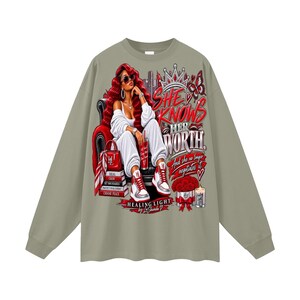 Oversized Unisex Long Sleeve T-Shirt image 15