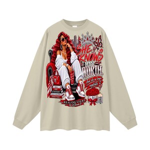 Oversized Unisex Long Sleeve T-Shirt image 9