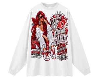 Peace Is The New Flex White Long Sleeve cover art