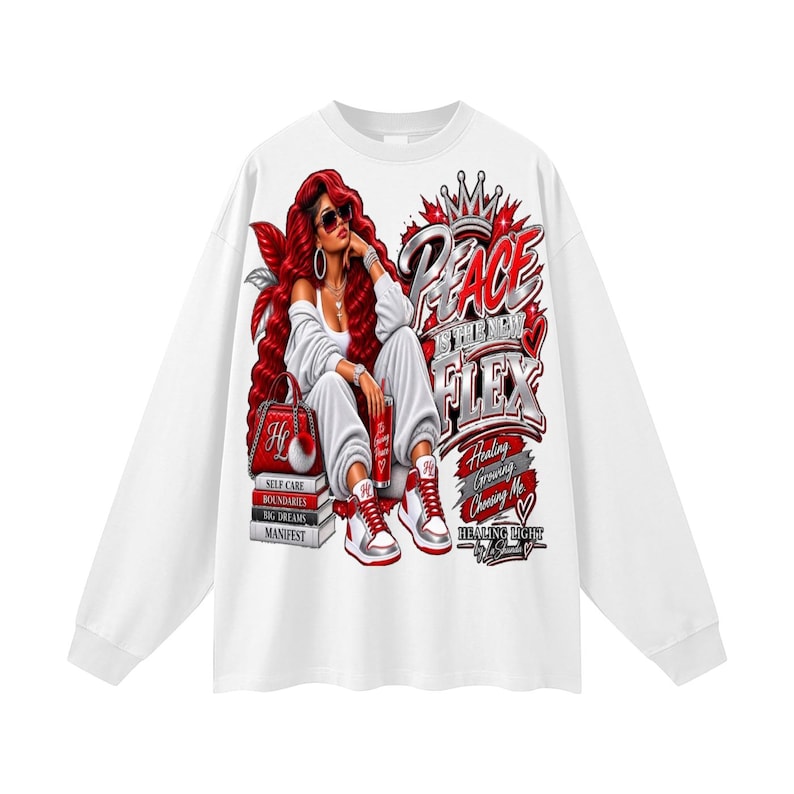 Oversized Unisex Long Sleeve T-Shirt image 1