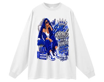 She Knows Her Worth Long Sleeve cover art