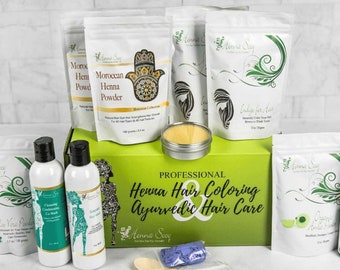 Complete Henna Hair Dyeing Bundle + Guide