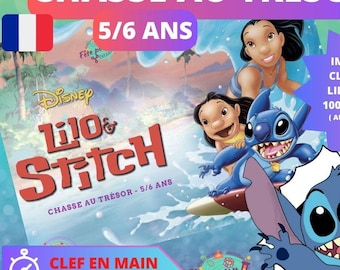 5/6 ans Chasse au trésor LILO et STITCH en Français intérieur et extérieur