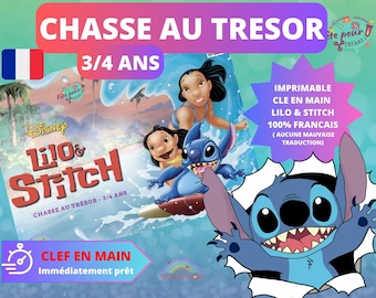 7/8 ans Chasse au trésor LILO et STITCH en Français intérieur et extérieur