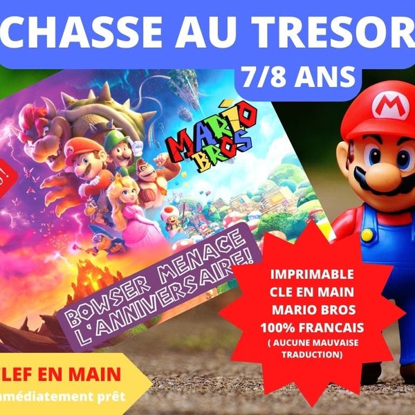 7/8 ans Chasse au trésor Mario en Français intérieur et extérieur