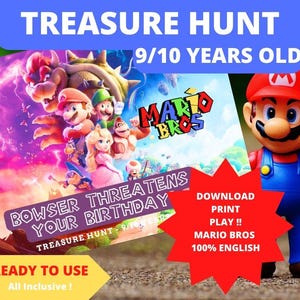9/10 Jahre alt – SCHATZSUCHE auf Englisch MARIO Bros