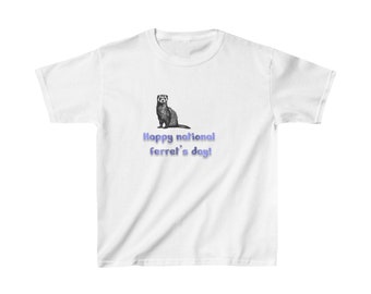 Kids T-Shirt National Ferret's Day Print